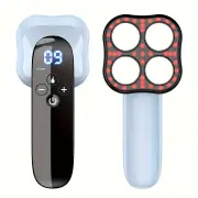 NNETM Rechargeable Handheld Massager with 4-Point Head(Blue)