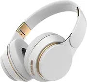 / Noise Canceling Headphones Earphone Foldable with Mic for - White, 7 x7.5X 3 inches