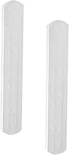 WOONEKY 2pcs Weight-bearing Strips for Fitness Exercise Body Building Weight Bar Fitness Exercise Metal Plate Bar for Exercise Fitness Equipment Fitness Weight Bar