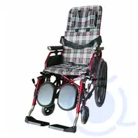 在飛比找蝦皮購物優惠-康復 1811 鋁合金躺式輪椅 黑格、紅提輪椅 高背輪椅 躺