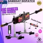 Double Ended Sex Machine Remote Control Auto Thrusting Dildo Vibrator Sex Toy