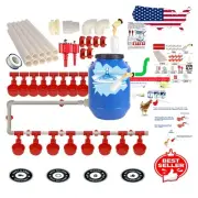 Comprehensive PVC Chicken Waterer Set, Easy Install & Prevents Contamination