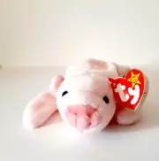 SQUEALER PINK PIG ONE OF THE ORIGINAL NINE PLUSH DOLLS BY TY/BRAND NEW/RETIRED.