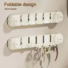 Towel Rack Wall Mounted Hooks Strong Robe Coat Hangers Vacuum Cup Hook