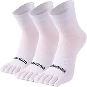 [SPST] Toe Socks for Men and Women, Viscose Five Finger Ankle Socks, Athletic Running Socks 3 Pairs
