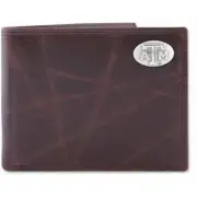 ZeppelinProducts TAM-IWT1-WRNK-BRW Texas A&M Passcase Wrinkle Leather Wallet