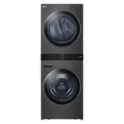 17kg WashTower Stacked Washer Dryer Black - WWT-1710B