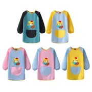 Baby Bib Baby Feeding Smock Kids Painting Apron Coat Easy to