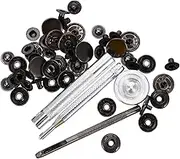 DECORNIJIA 12 Sets Metal Snap Fasteners for Clothes Jeans Leather DIY Rivets Kit with Tools for Jackets Belts Bags and Pet Clothes