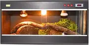 PVC Reptile Vivarium 100x50x50 cm, with Thermostat, Built-in Thermometer & Heat Resistant PVC Foam Board