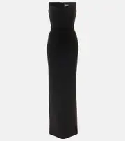 [Solace London] Solace London Malla crêpe corset maxi dress UK 14 black