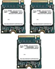 [3PK] Toshiba KBG40ZNS256G 256GB NVMe PCIe M.2 2230 SSD Solid State Drive (Renewed)