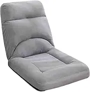 Floor Chair with Back Support,Folding Gaming Sofa Chair Ergonomic Lazy Sofa,5 Adjustable Position,for Living Room Apartment Bedroom(Color3)