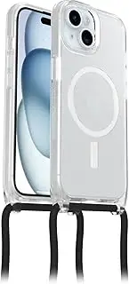 OtterBox React Necklace Case with MagSafe for iPhone 15, Ultra-Slim, Protective Case with Adjustable and Detachable Necklace Strap, Tested to Military Standard, Clear