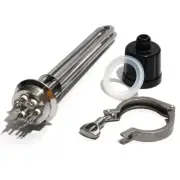 Metal Immersion Water Heater Tri Clamp 63mm Flange Heating Equipment 220V 2inch