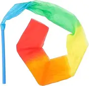 BESPORTBLE Dancing Ribbon Dancer Wand Fitness Gymnastics Ribbon Dance Colored Streamer Dance Ribbon Stick Gymnastic Training Ribbons Dragon Silk Elegant Fitness Equipments Child