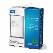 WD 1TB My Passport Ultra HDD WDBGPU0010BWT-NESN USB3.0 Portable White