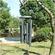 Wind Chimes Witches Bells FengShui Lucky Bell,Gift Retro Metal Aluminum Tube Music Wind Bell Gift Outdoor Garden Indoor Home Decoration Chord Memorial Chime Exquisite (Color : B, Size : 35.5x7in)