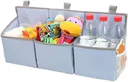 Hanging Diaper Caddy Organizer Sturdy with Hoop and Durable Baby Organizer –Diaper Stacker for Changing Table, Crib, Playard or Wall