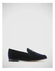 [Wittner] Atwood Recycled Velvet Loafer in Midnight