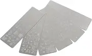 BIUDECO Christmas Print Template Nail Art Plates 6pcs Set Manicure Stamping Kit for Women Girls