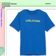 Volcom Men's, Big Boys Rippeuro Short Sleeve Tee, Royal, 5