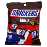 1x Bag Snickers Minis Milk Chocolate With Peanuts Caramel & Nougat Bars | 4.4oz