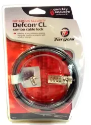 Targus Laptop Security Defcon CL Combo Cable Lock NEW