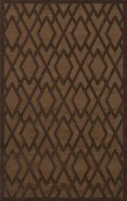 Yellow Diamond Lines Criss-Cross Bordered Transitional Area Rug Geometric DV1