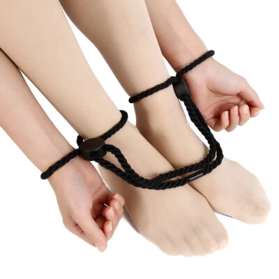 Unisex Binding Handcuff Wrist Ankle Cuffs Restraints Hemp Rope Bondage Cuff
