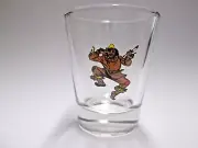 NICE WIZARD OF OZ " SCARECROW " ON CLEAR SHOT GLASS