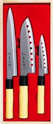 SUMIKAMA Japanese Kitchen Knife 3pcs Set SP-003 Sashimi Santoku Petty Knife New