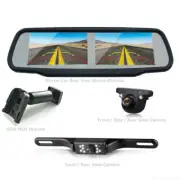 4.3" Dual Screen Monitor Mirror Bracket Front Side Rear View Reversing Camera