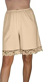 [Underworks] Pettipants Cotton Knit Culotte Slip Bloomers Split Skirt 9-inch Inseam