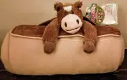 New Zephyr-Mushabelly Chatter Blanket Roll 50x50 Plush Lovie Stuffed Blanket