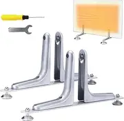 Room Divider Feet - Feet Aluminium Alloy Room Divider - Room Divider Divider with Heating Plate and Movable Wheel Compartment, Including the Required Screwdriver and Wrench