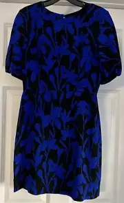 $475 Milly Mini Jacquard Italian Fabric Size 2 Cobalt/Navy Kyle Dress