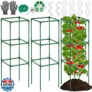 Lezmarket 3 Pack Tomato Cages for Garden, Tomato Trellis for Raised Garden Be