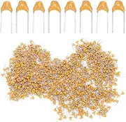 1000Pcs Ceramic Monolithic Capacitor,47NF 5.08mm Pitch,Axial Wire Capacitor Set