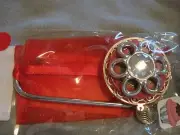 JC Table Counter Bar Top Bag Purse Hook Hanger " silver loops " COA