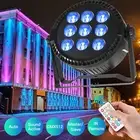 9LED 180W DMX Par Light with Remote RGBW KTV Disco Home Party Birthday Club DJ