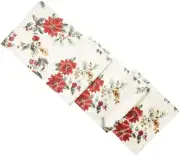 Food Network Juniper Berry Cloth Table Runner for Holiday Christmas 14" x 72"