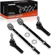 A-Premium Set of 4, Front Inner and Outer Tie Rod End Kit, Compatible with Ford Mustang 2011 2012 2013 2014