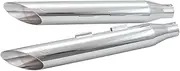 S&S SOFTAIL Slip-On Muffler, Slash Cut, Chrome (07-17)