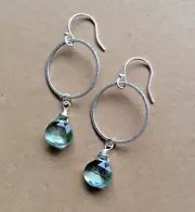 New Sterling Silver Circle Handcrafted Sundance Charm Oxidized Artisan Earrings