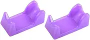 Generic 2pcs Bracket Nail Kit Nail Polish Organizer Hard Gel Nail Builder Manicure Driller Hand Pedicure Nail Polish Bottle Holder Tilted Glue Tool for Nails Polvo Trimmer Fake Plastic Abs