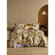 Linen House Marseille Honey Home/Bedroom Quilt Cover Set with Pillowcase