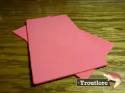 2 x RED CLOSED CELL FOAM SHEETS 5" x 3" - NEW FLY TYING MATERIALS
