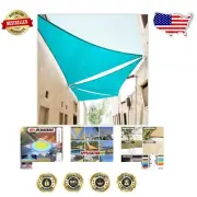 Luxury Turquoise Triangle Sun Shade Sail Canopy - 190 GSM Waterproof Fabric