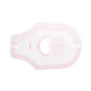 Styling Sewing French Curve Ruler, 20x13.5cm Clear Sewing Pattern Making Ruler